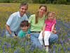 Winparkman > Sepias, grays and b&w >  Family in bluebonnets
